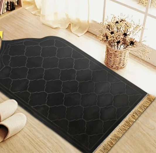 Tapis de Prière Personnalisé en Forme de Dôme – Confort et Élégance