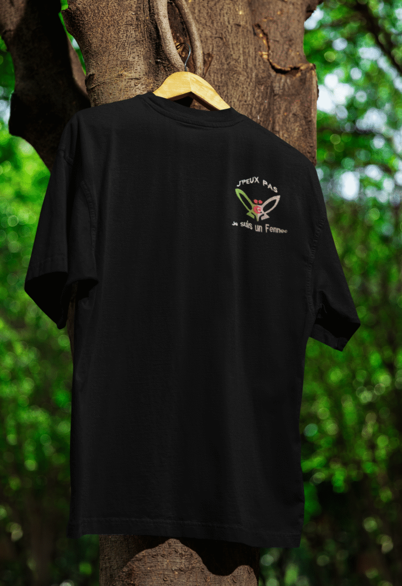 Tête de fennec brodée aux couleurs algériennes