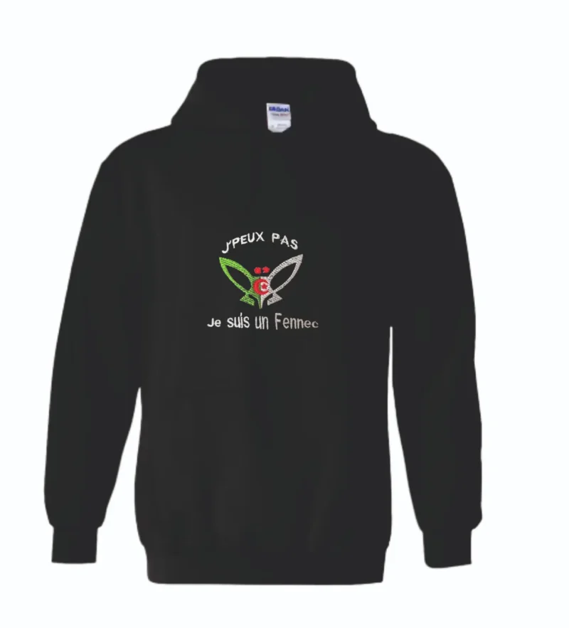 Sweat Fennec Algérie brodé avec drapeau – vêtement de supporter de l’équipe nationale12
